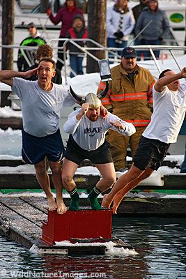 2008 Polar Bear Jump, Seward, Alaska.