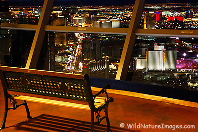 View from the top of the Stratosphere.