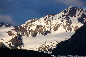 Mountains of the Resurrection Penisula, from Seward, Alaska.