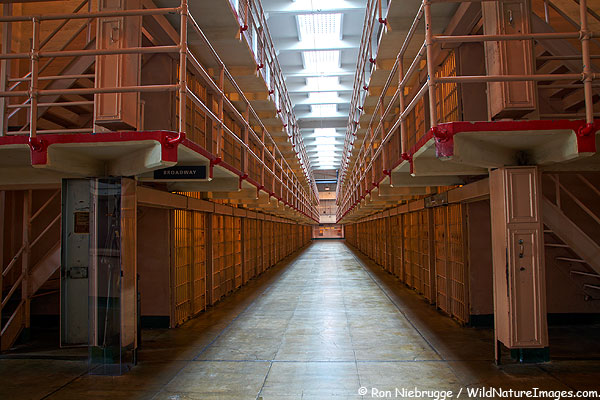 The Cellhouse at Alcatraz, San Francisco, California.