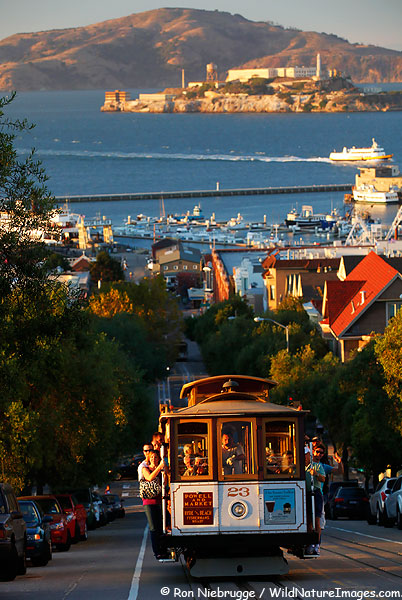 Cable car, San Francisco, California.