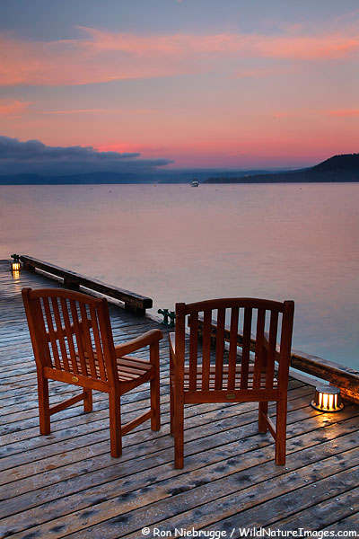 The dock in front of the Hyatt, Incline Village, Lake Tahoe, Neveda.