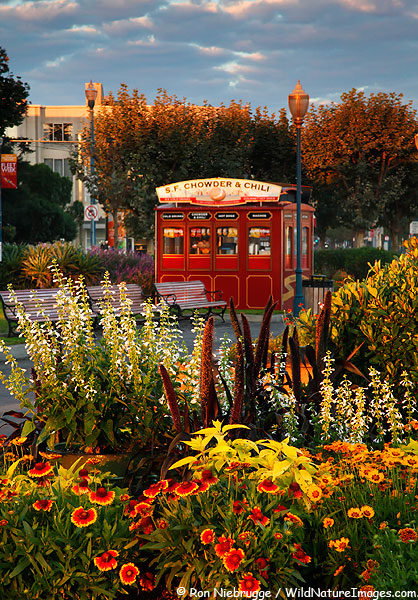 A chowder stand along the San Francisco waterfront, San Francisco, California.